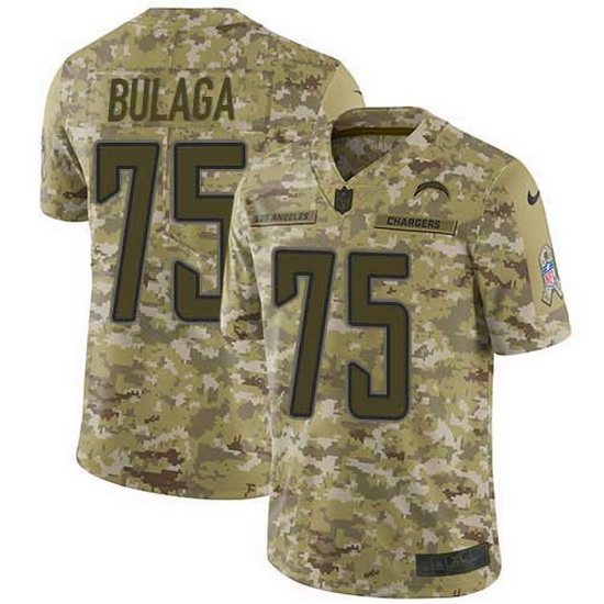 Nike Chargers 75 Bryan Bulaga Camo Men Stitched NFL Limited 2018