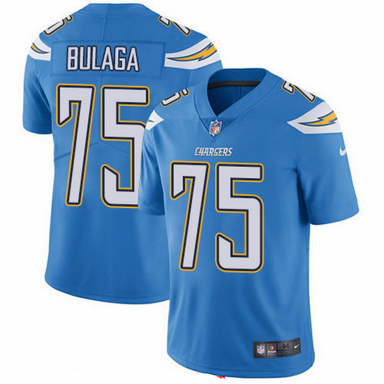 Nike Chargers 75 Bryan Bulaga Electric Blue Alternate Men Stitched NFL Vapor Untouchable Limited Jer