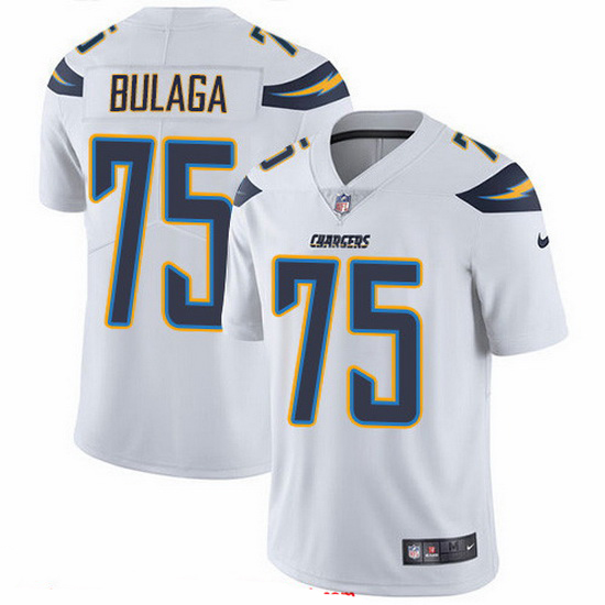 Nike Chargers 75 Bryan Bulaga White Men Stitched NFL Vapor Untou