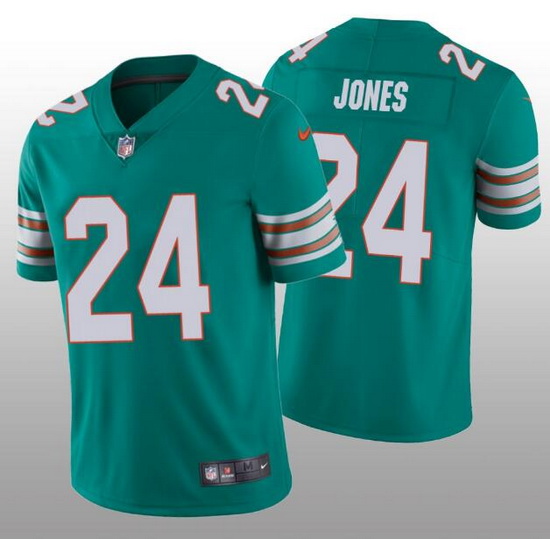 Nike Dolphins 24 Byron Jones Aqua Throwback Vapor Untouchable Limited Jersey