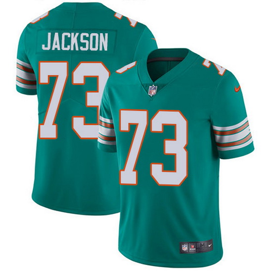 Nike Dolphins 73 Austin Jackson Aqua Green Alternate Men Stitched NFL Vapor Untouchable Limited Jers