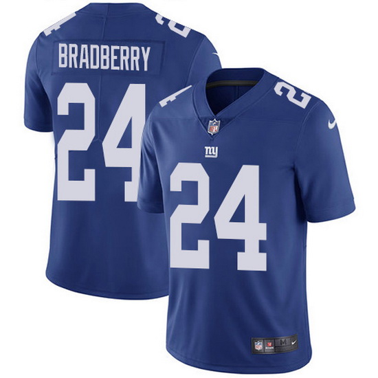 Nike Giants 24 James Bradberry Royal Blue Team Color Men Stitched NFL Vapor Untouchable Limited Jers