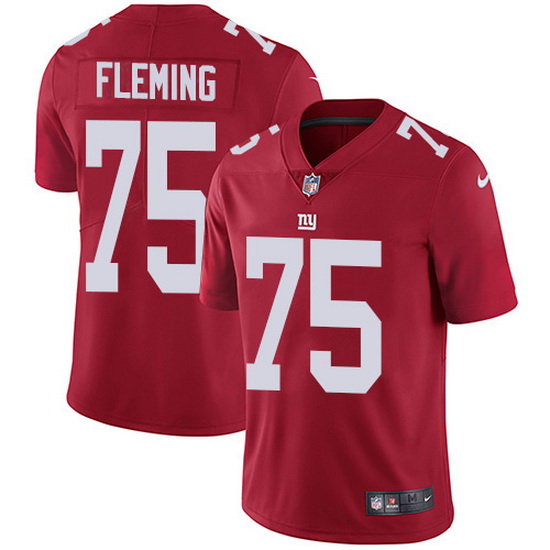 Nike Giants 75 Cameron Fleming Red Alternate Men Stitched NFL Va