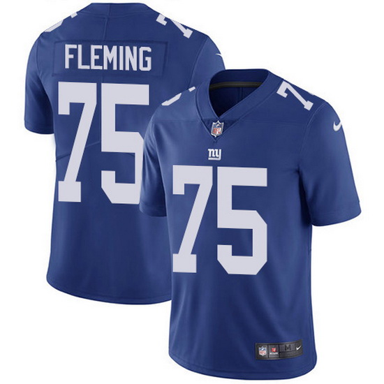 Nike Giants 75 Cameron Fleming Royal Blue Team Color Men Stitched NFL Vapor Untouchable Limited Jers