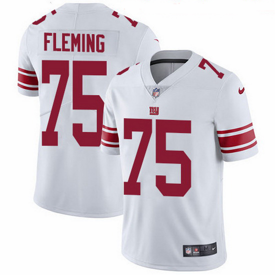 Nike Giants 75 Cameron Fleming White Men Stitched NFL Vapor Untouchable Limited Jersey