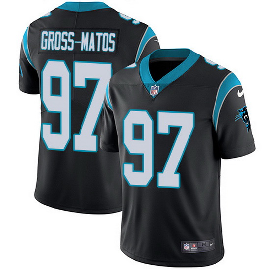 Nike Panthers 97 Yetur Gross Matos Black Team Color Men Stitched NFL Vapor Untouchable Limited Jerse