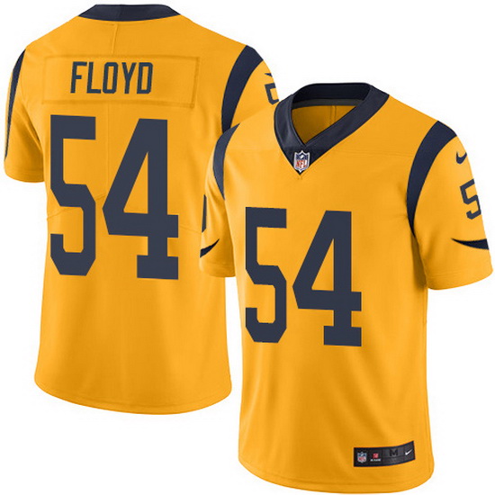 Nike Rams 54 Leonard Floyd Gold Men Stitched NFL Limited Rush Jersey