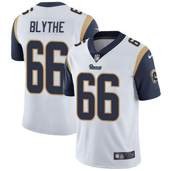 Nike Rams 66 Austin Blythe White Men Stitched NFL Vapor Untouchable Limited Jersey