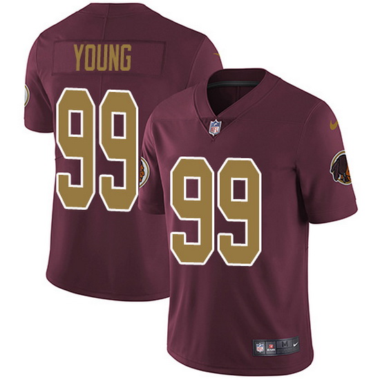 Nike Redskins 99 Chase Young Burgundy Red Alternate Men Stitched NFL Vapor Untouchable Limited Jerse