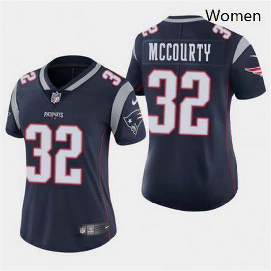 Nike Patriots 32 Devin McCourty Blue  Women Vapor Untouchable Li