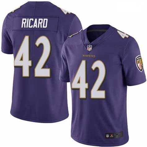 Nike Patrick Ricard Baltimore Ravens Limited Purple Team Color V