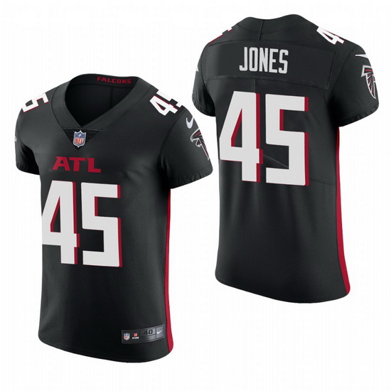 Atlanta Falcons 45 Deion Jones Nike Men Black Team Color Men Stitched NFL 2020 Vapor Untouchable Eli