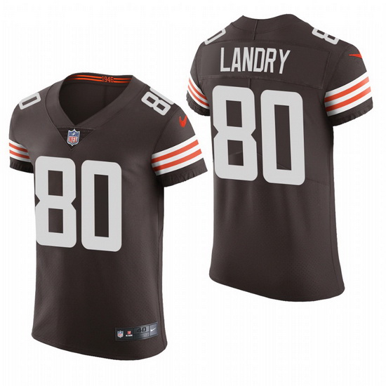 Cleveland Browns 80 Jarvis Landry Nike Men Brwon Team Color Men Stitched NFL 2020 Vapor Untouchable 