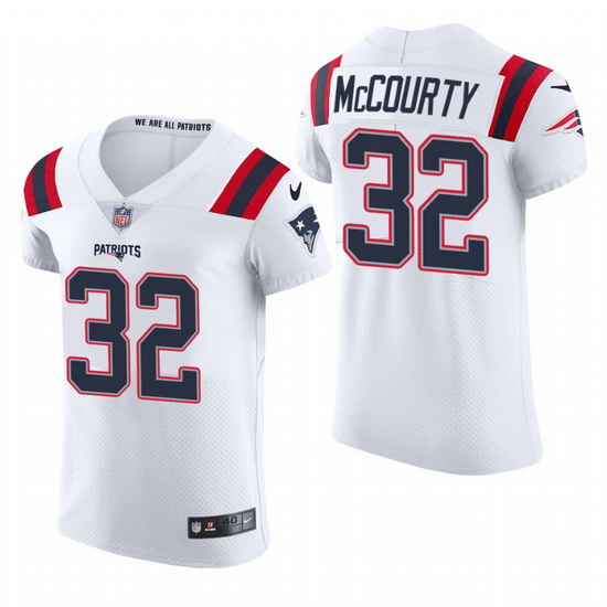 New England Patriots 32 Devin Mccourty Nike Men White Team Color Men Stitched NFL 2020 Vapor Untouch