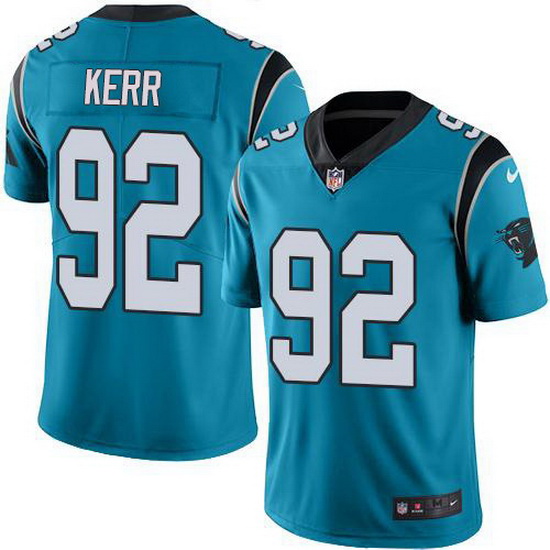 Nike Panthers 92 Zach Kerr Blue Alternate Men Stitched NFL Vapor Untouchable Limited Jersey