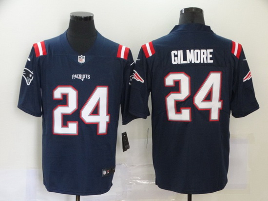 Nike Patriots 24 Stephon Gilmore Navy New Vapor Untouchable Limited Jersey