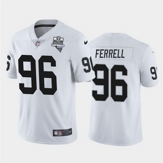 Nike Raiders 96 Clelin Ferrell White 2020 Inaugural Season Vapor