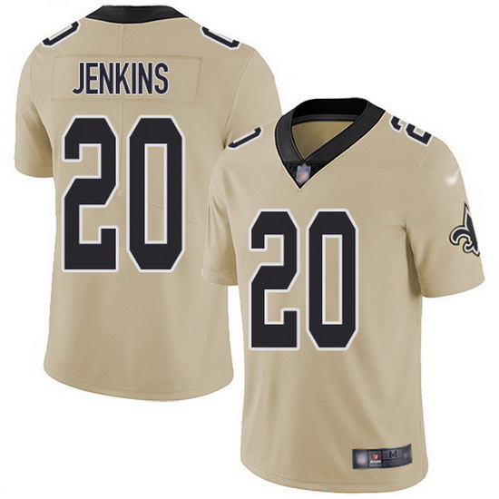 Nike Saints 20 Janoris Jenkins Gold Men Stitched NFL Limited Inv