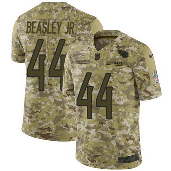 Nike Titans 44 Vic Beasley Jr Camo Men Stitched NFL Limited 2018