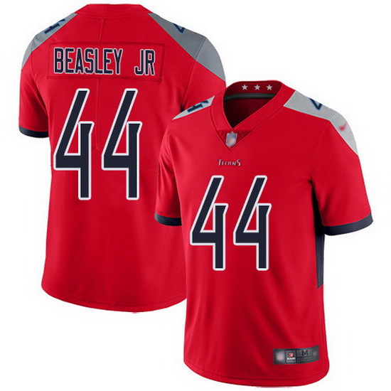 Nike Titans 44 Vic Beasley Jr Red Men Stitched NFL Limited Inver