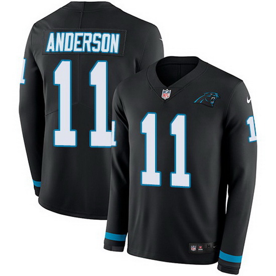 Nike Panthers 11 Robby Anderson Black Team Color Men Stitched NF