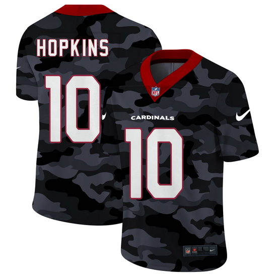 Arizona Cardinals 10 DeAndre Hopkins Men Nike 2020 Black CAMO Vapor Untouchable Limited Stitched NFL