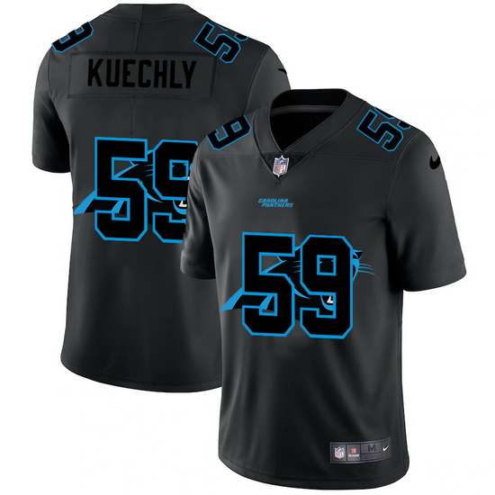 Carolina Panthers 59 Luke Kuechly Men Nike Team Logo Dual Overla