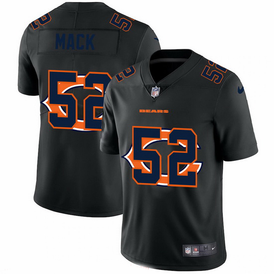 Chicago Bears 52 Khalil Mack Men Nike Team Logo Dual Overlap Lim