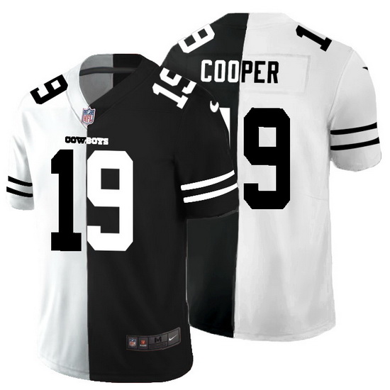 Dallas Cowboys 19 Amari Cooper Men Black V White Peace Split Nik