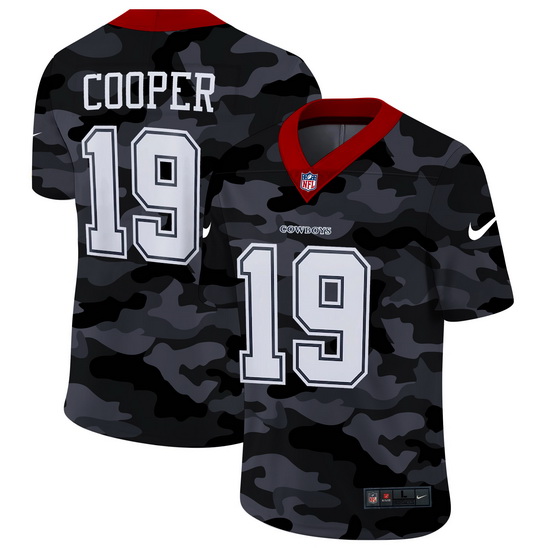 Dallas Cowboys 19 Amari Cooper Men Nike 2020 Black CAMO Vapor Untouchable Limited Stitched NFL Jerse