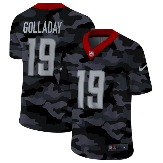 Detroit Lions 19 Kenny Golladay Men Nike 2020 Black CAMO Vapor Untouchable Limited Stitched NFL Jers