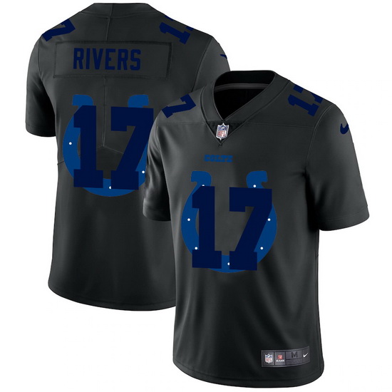 Indianapolis Colts 17 Philip Rivers Men Nike Team Logo Dual Overlap Limited NFL Jersey Black