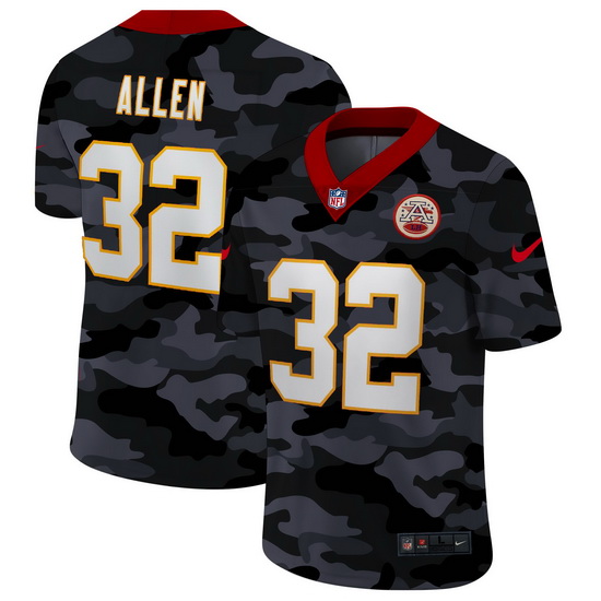 Kansas City Chiefs 32 Tyrann Mathieu Men Nike 2020 Black CAMO Vapor Untouchable Limited Stitched NFL