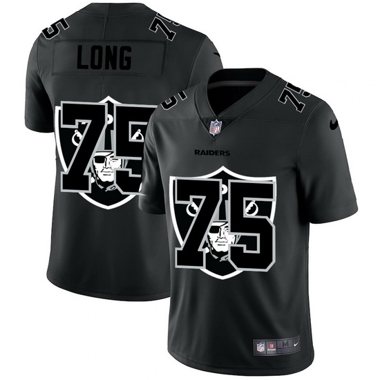 Las Vegas Raiders 75 Howie Long Men Nike Team Logo Dual Overlap Limited NFL Jersey Black
