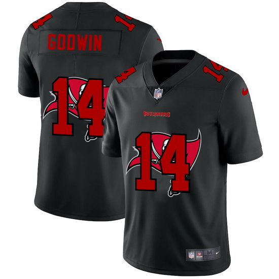 Tampa Bay Buccaneers 14 Chris Godwin Men Nike Team Logo Dual Overlap Limited NFL Jersey Black