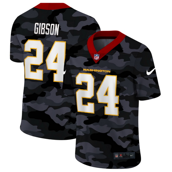 Washington Redskins 24 Antonio Gibson Men Nike 2020 Black CAMO Vapor Untouchable Limited Stitched NF