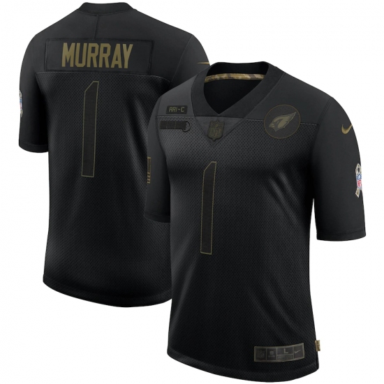 Men's Arizona Cardinals #1 Kyler Murray Black Nike 2020 Salute To Service Limited Jersey