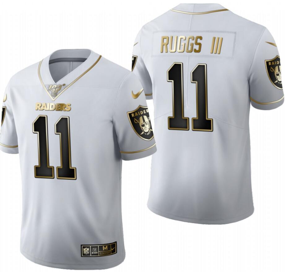 Raiders Henry Ruggs III White 2020 NFL Draft Golden Edition Jersey