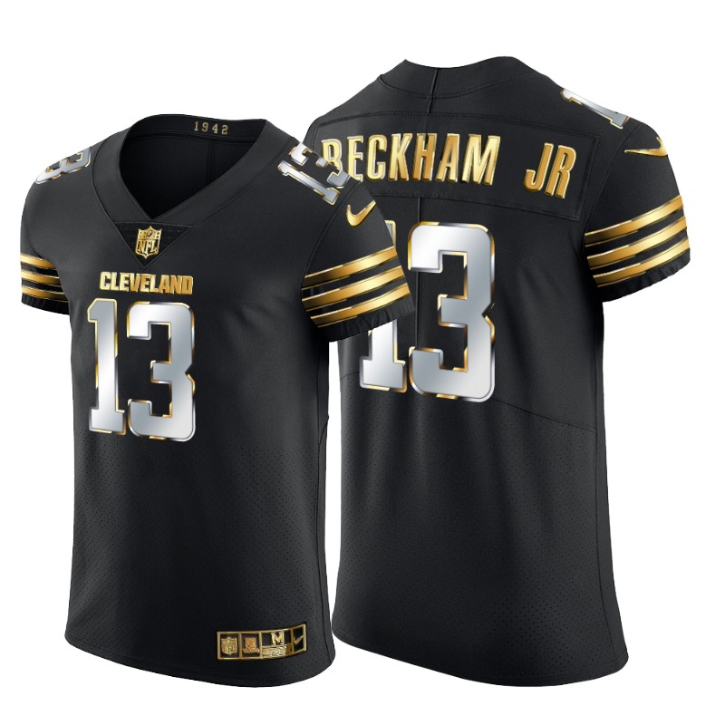 Cleveland Browns 13 Odell Beckham Jr  Men Nike Black Edition Vapor Untouchable Elite NFL Jersey