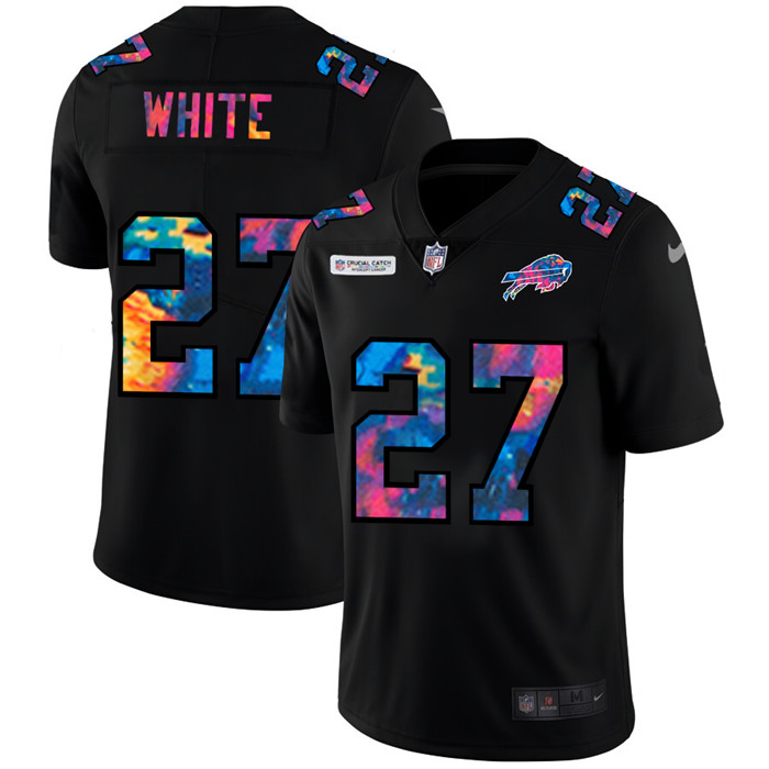 Buffalo Bills 27 Tre 27Davious White Men Nike Multi Color Black 2020 NFL Crucial Catch Vapor Untouch