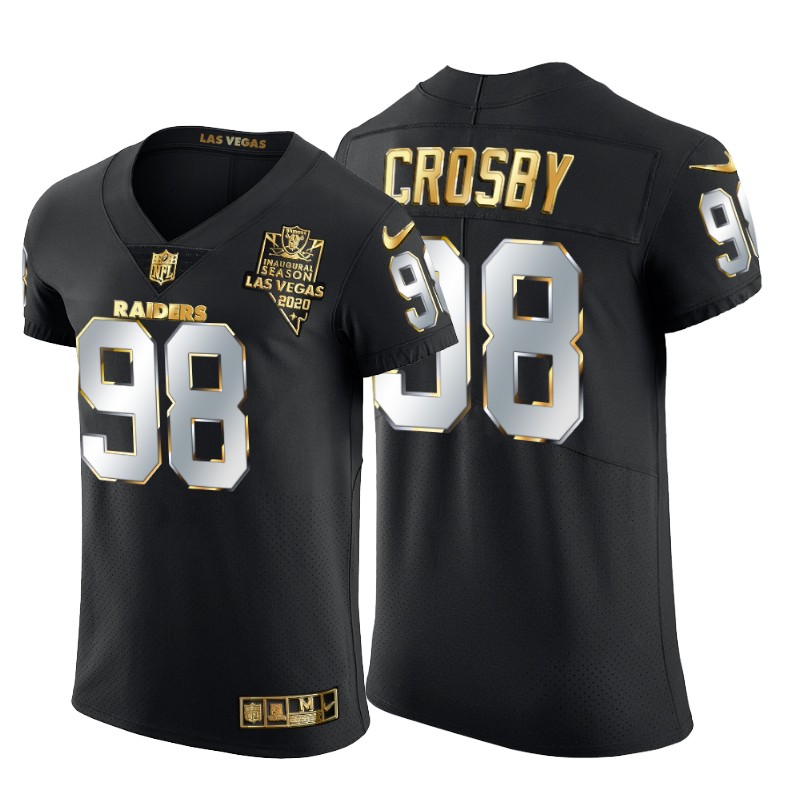 Las Vegas Raiders 98 Maxx Crosby Men Nike Black Edition Vapor Un
