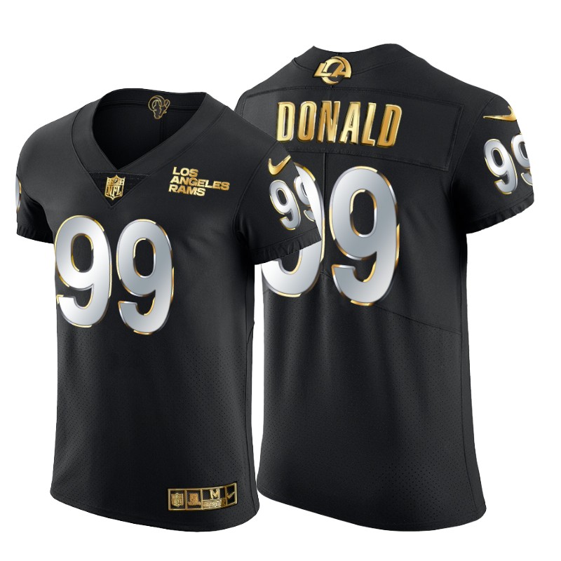 Los Angeles Rams 99 Aaron Donald Men Nike Black Edition Vapor Untouchable Elite NFL Jersey