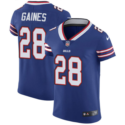 Nike Buffalo Bills 28 E J  Gaines Royal Blue Team Color Men Stitched NFL Vapor Untouchable Elite Jer