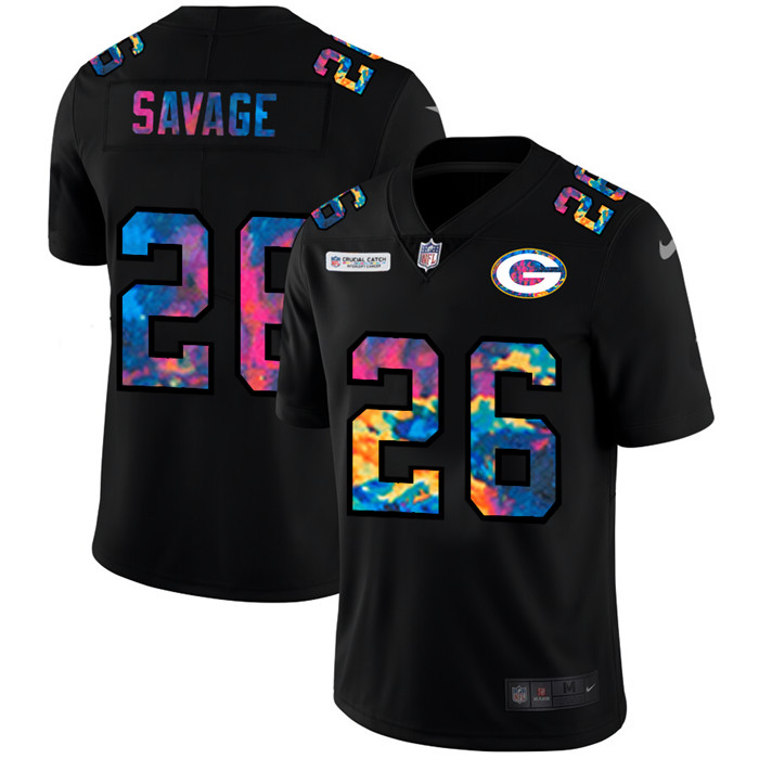 Green Bay Green Bay Green Bay Green Bay Packers 26 Darnell Savage Jr  Men Nike Multi Color Black 202