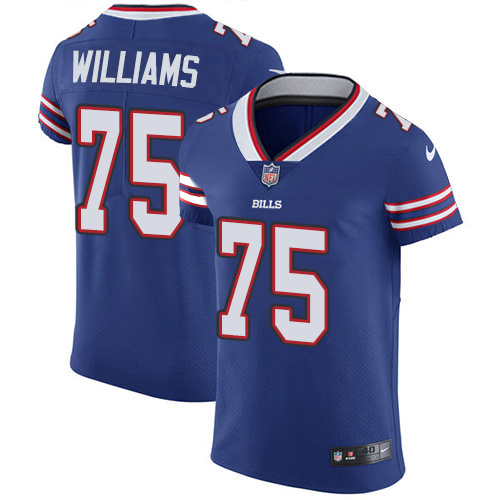 Nike Buffalo Bills 75 Daryl Williams Royal Blue Team Color Men Stitched NFL Vapor Untouchable Elite 