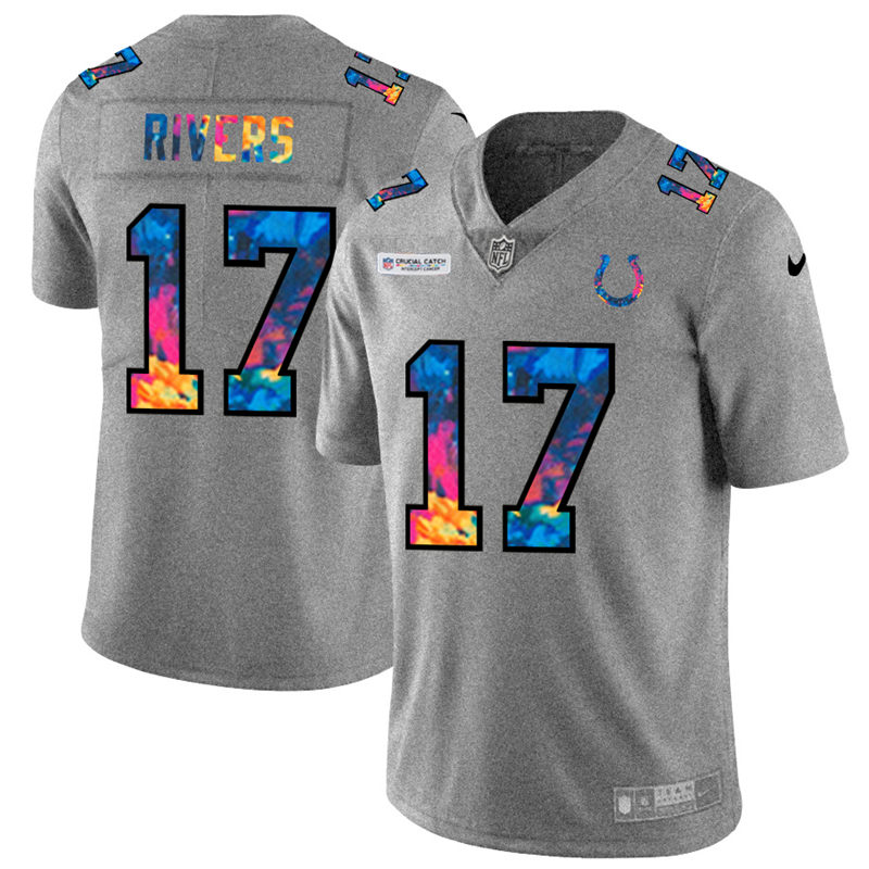 Indianapolis Colts 17 Philip Rivers Men Nike Multi Color 2020 NFL Crucial Catch NFL Jersey Greyheath