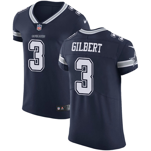 Nike Dallas Cowboys 3 Garrett Gilbert Navy Blue Team Color Men Stitched NFL Vapor Untouchable Elite 