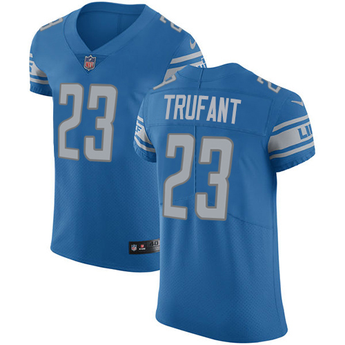 Nike Detroit Lions 23 Desmond Trufant Blue Team Color Men Stitched NFL Vapor Untouchable Elite Jerse