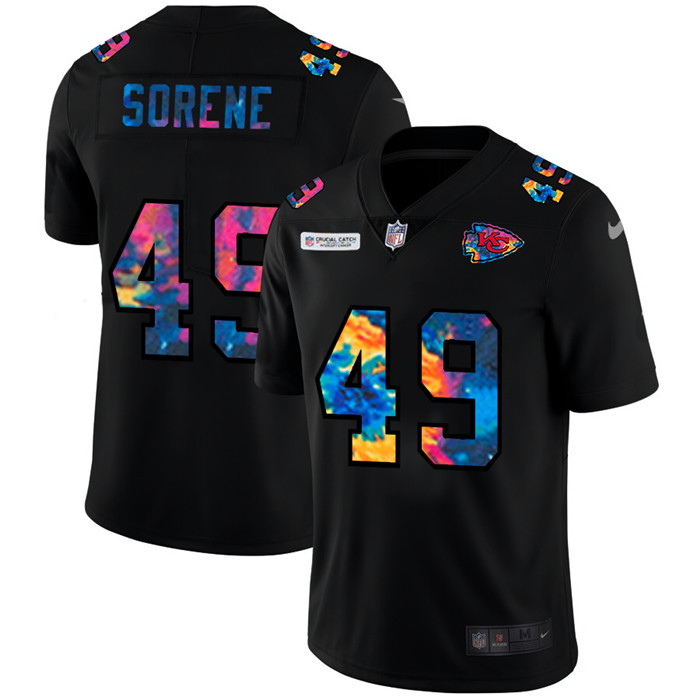 Kansas City Chiefs 49 Daniel Sorensen Men Nike Multi Color Black 2020 NFL Crucial Catch Vapor Untouc