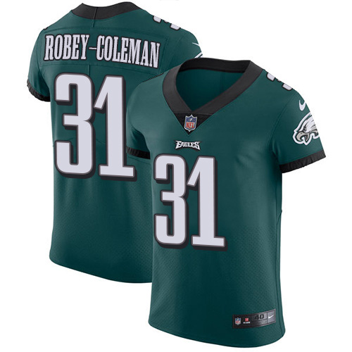 Nike Philadelphia Eagles 31 Nickell Robey Coleman Green Team Color Men Stitched NFL Vapor Untouchabl